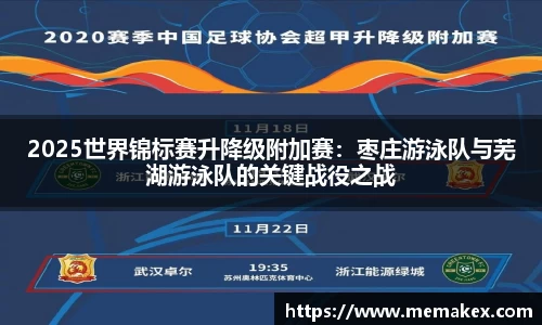 2025世界锦标赛升降级附加赛：枣庄游泳队与芜湖游泳队的关键战役之战